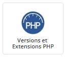 Icone Sélecteur de version PHP